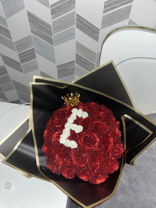 Bouquet de 30 roses éternelles - personnalisable